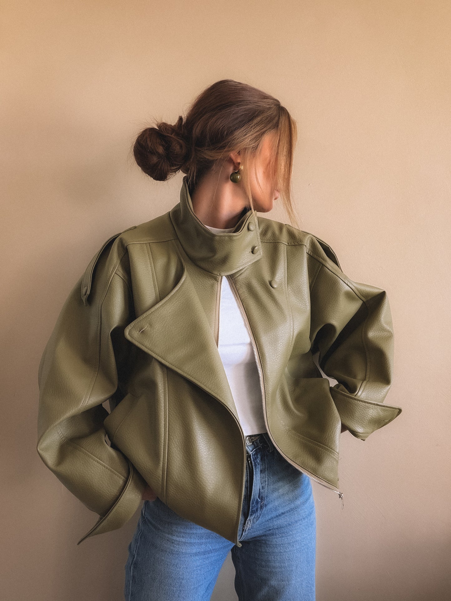 Veste Ava vert olive