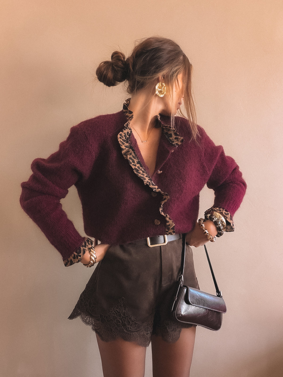 Gilet Mila Bordeaux