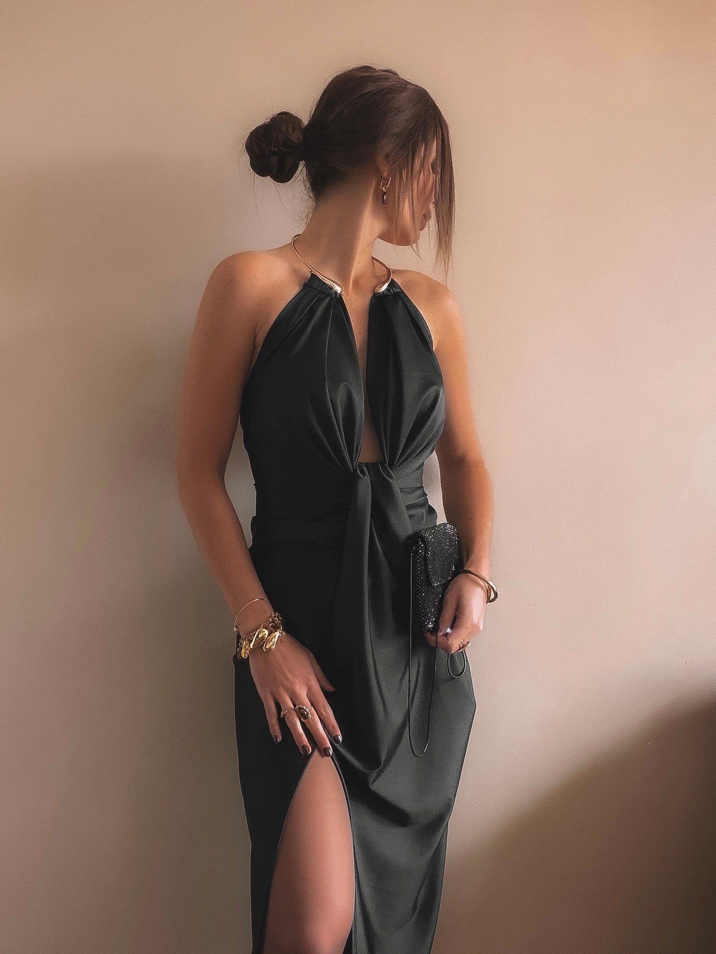 Robe Dos Nu Luna Noir