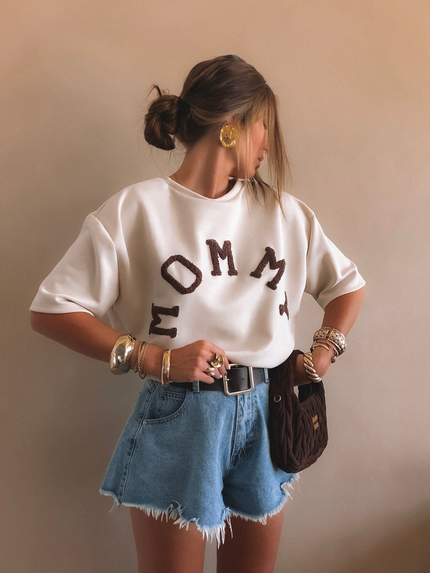 T-Shirt MOMMY Beige