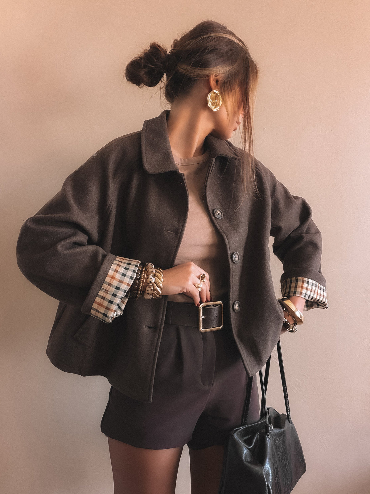 Manteau Aria Marron