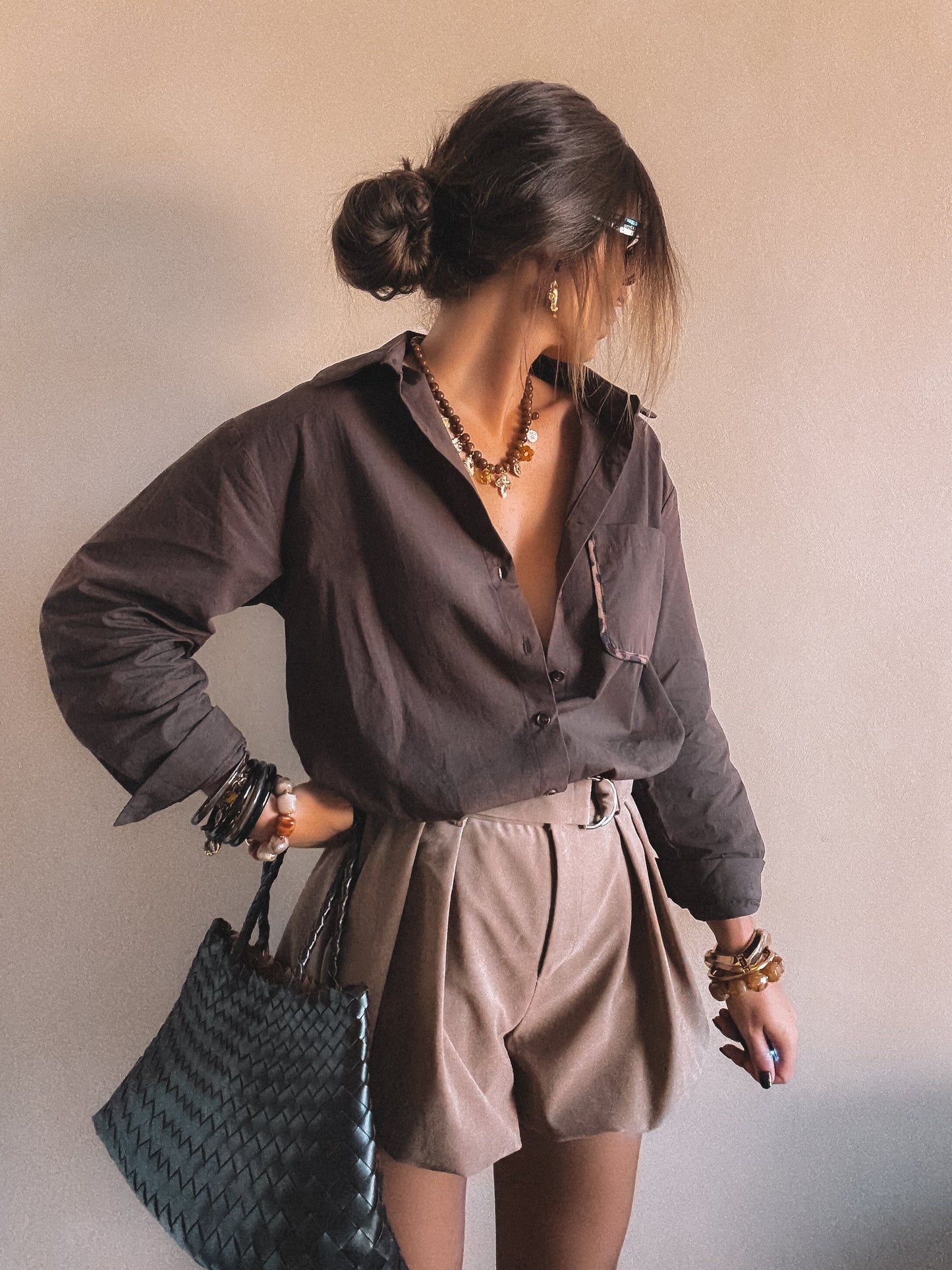 Short ballon ELYN Taupe