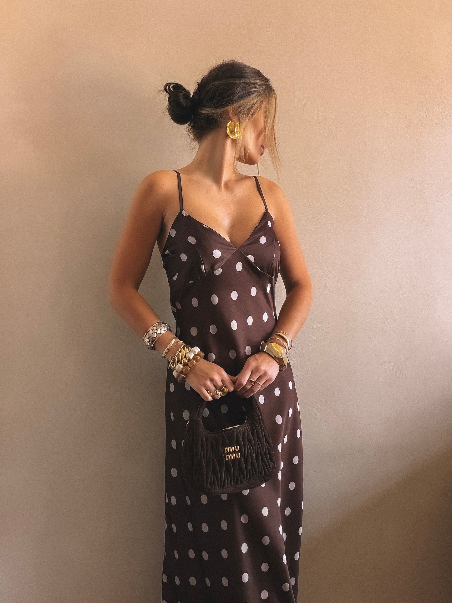 Robe Longue Victoria Marron