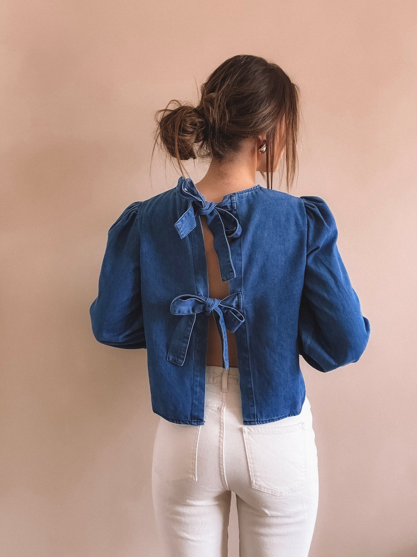 Blouse Juna Jean bleu