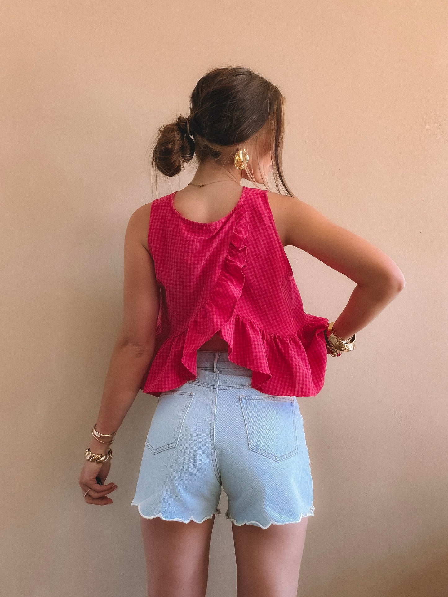 Top Giulia Rose Dos ouvert