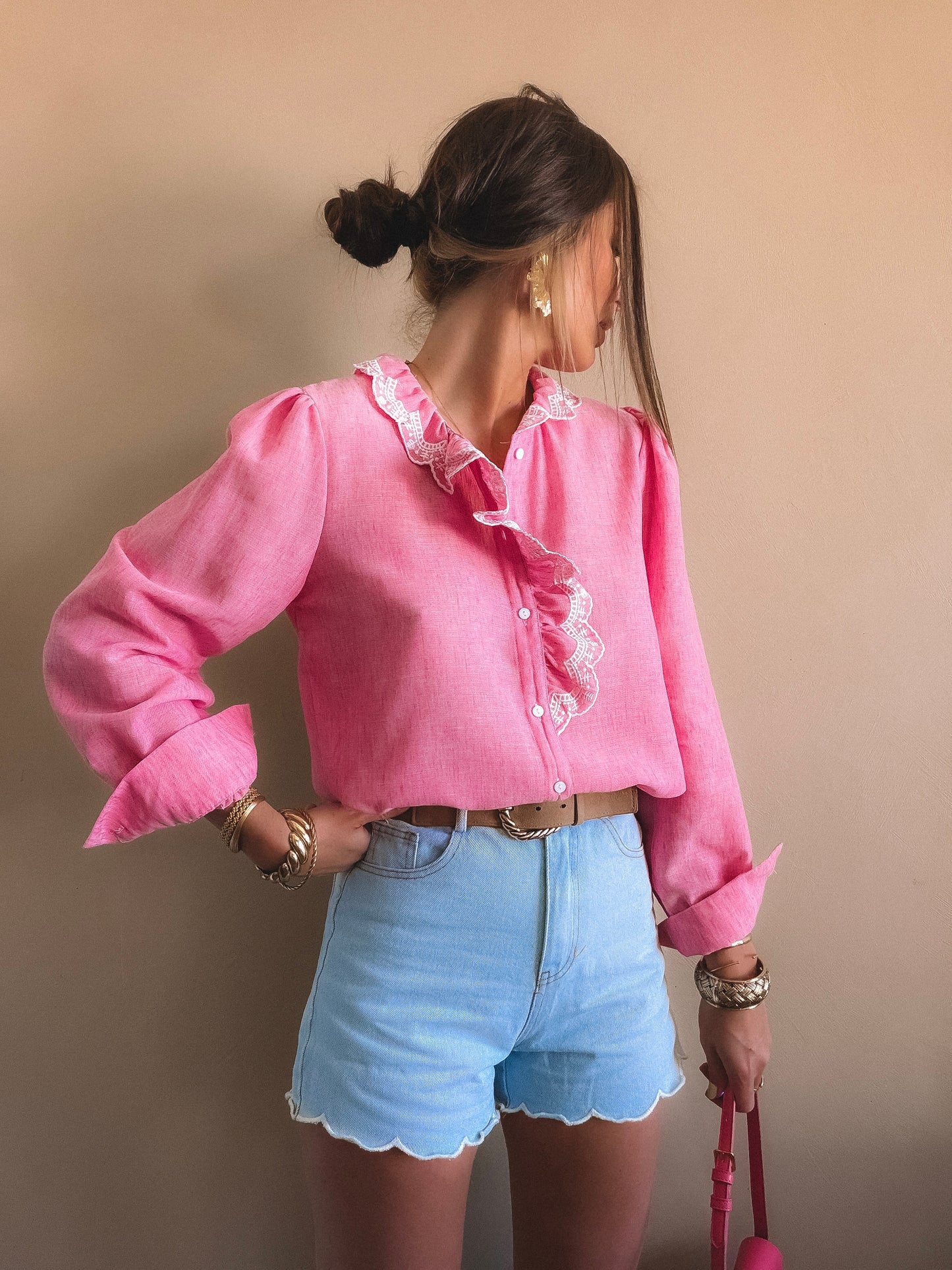 Chemise Rosalie Rose