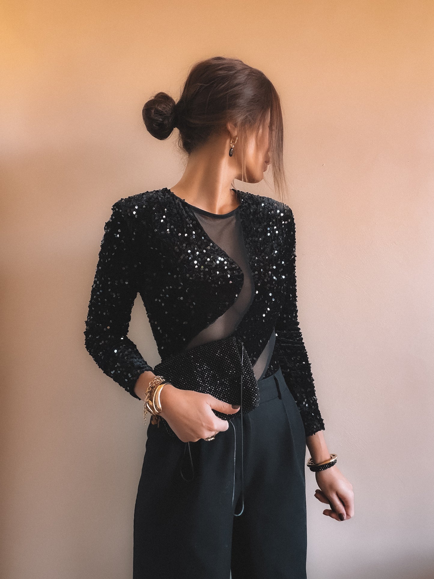 Body Lana Noir sequins