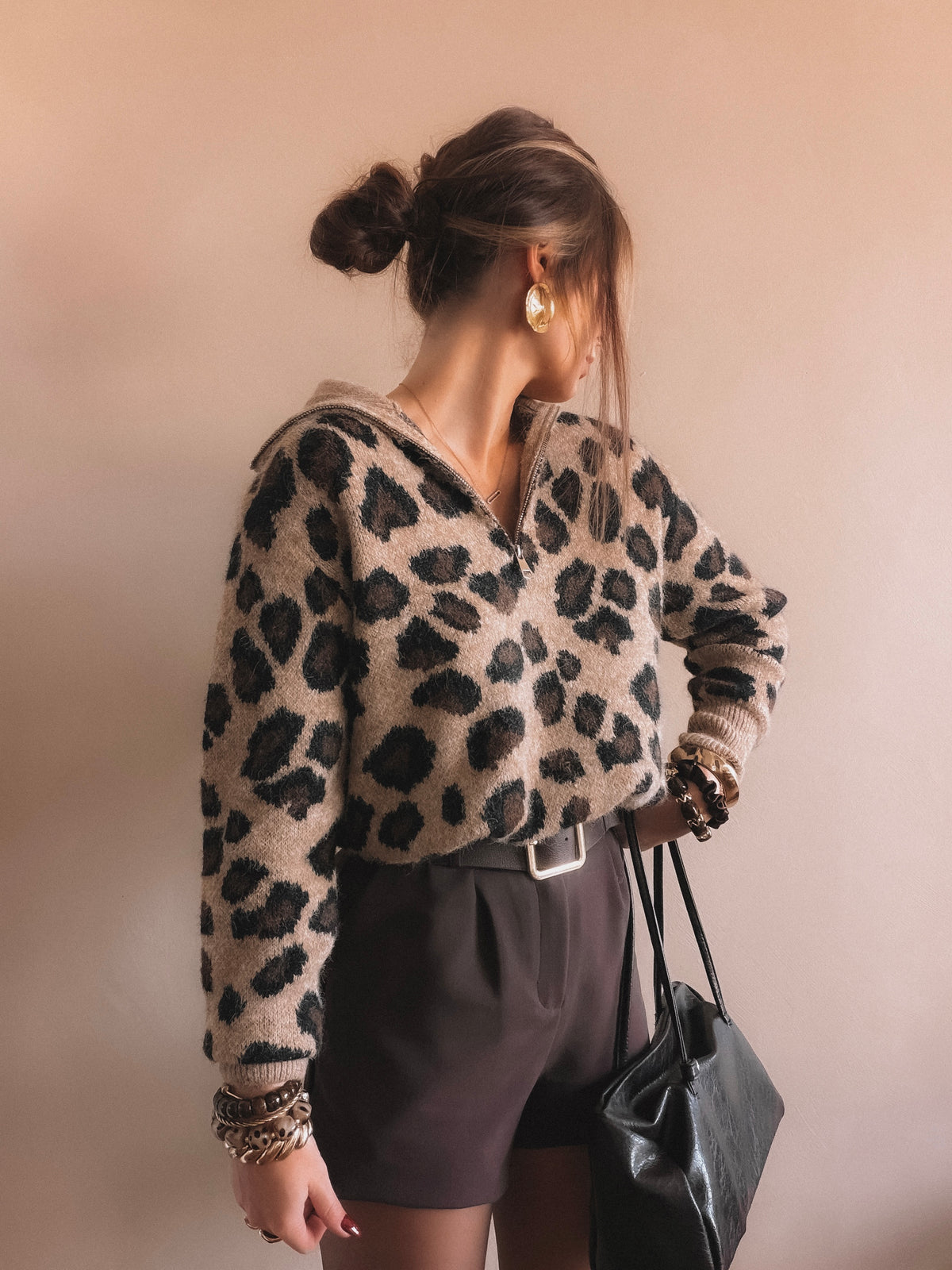 Pull Candice Léopard