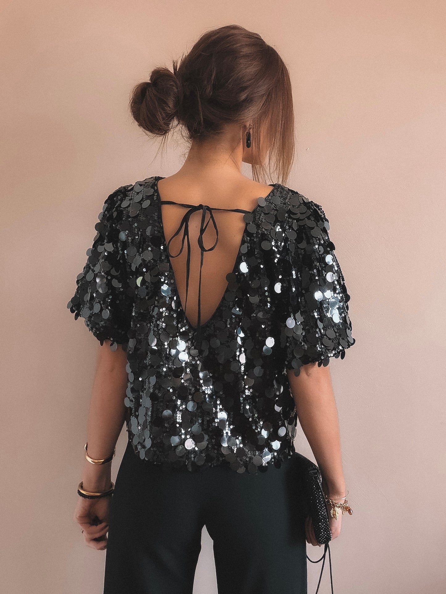 Top Neva Noir Dos nu