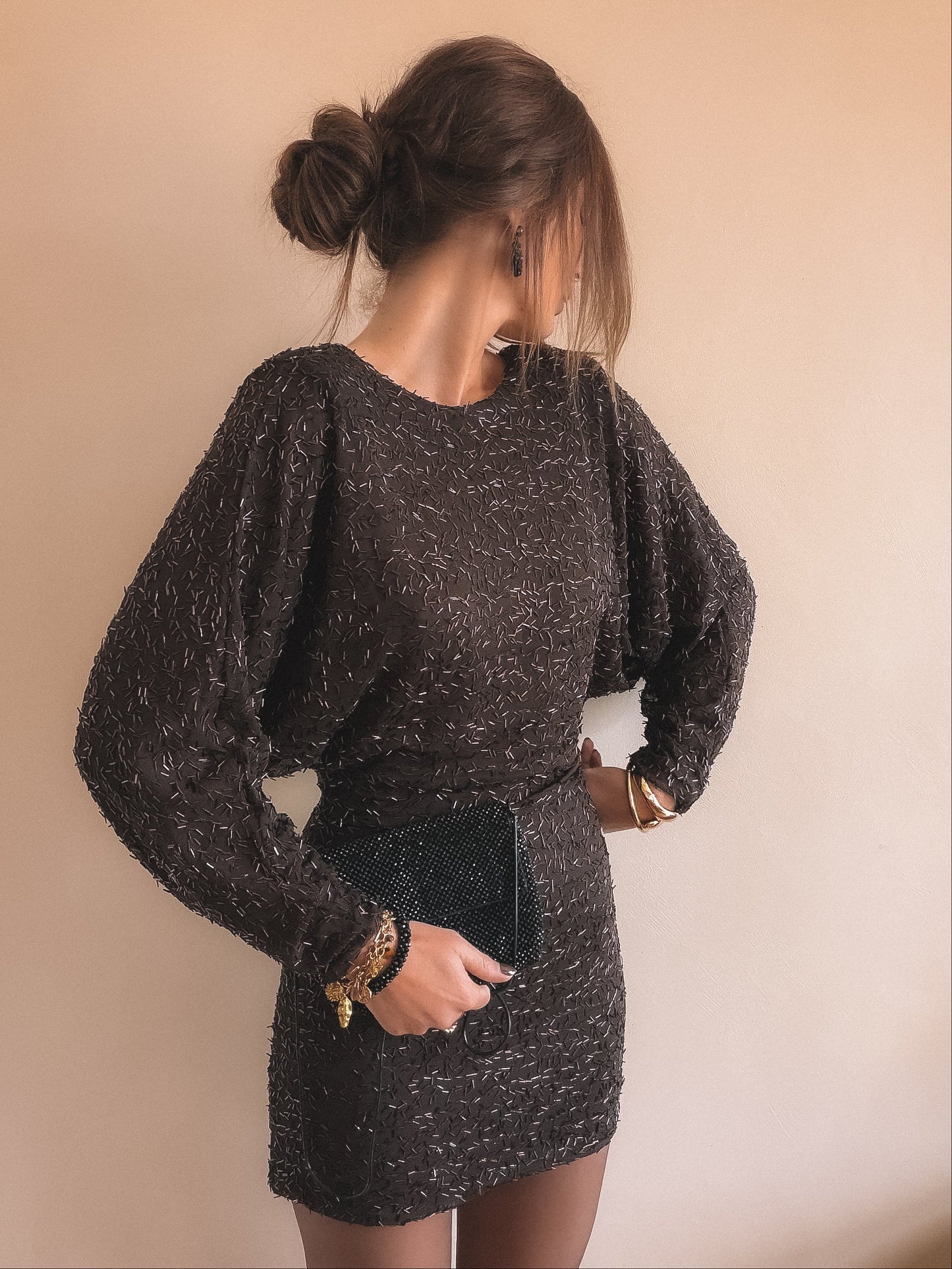 Robe Ysia Dos Nu Marron