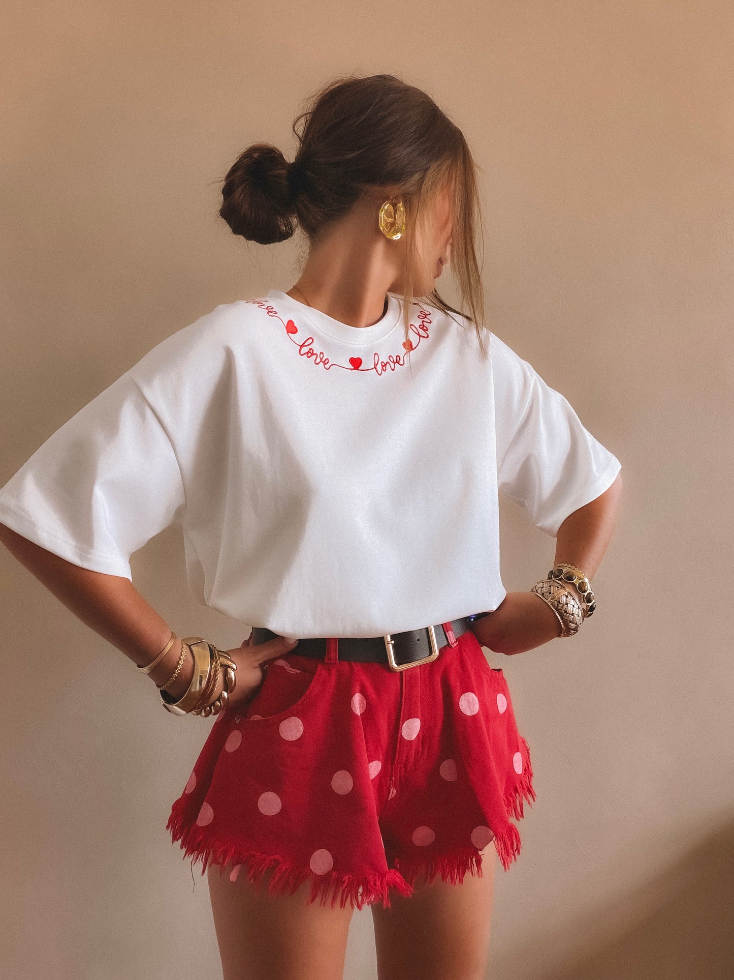 T-Shirt Love Blanc