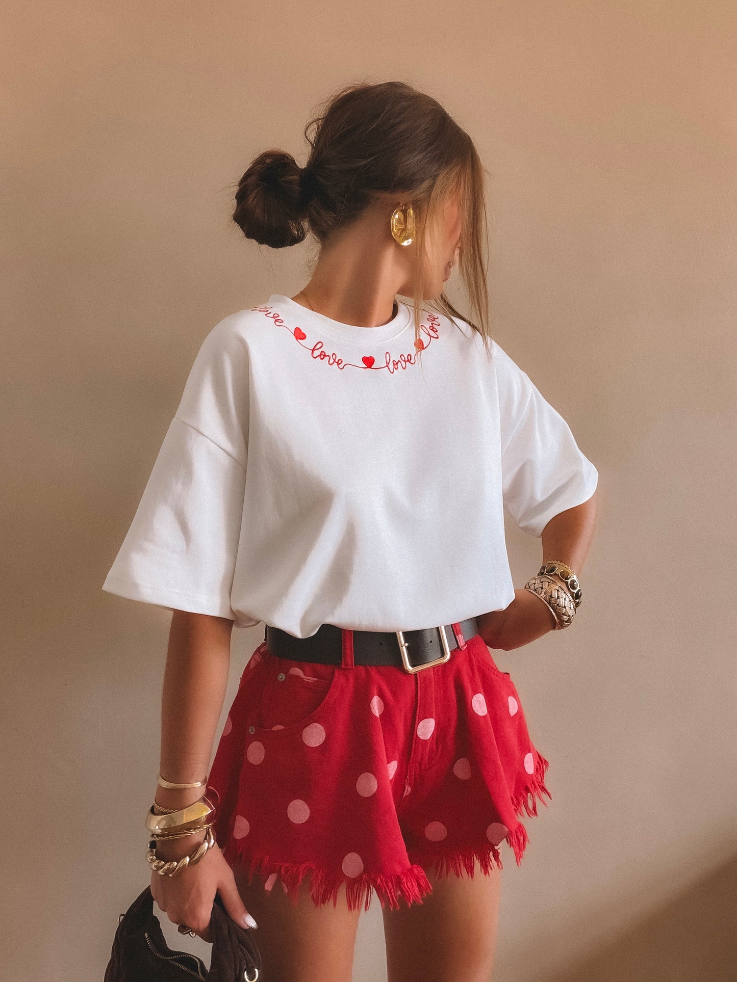T-Shirt Love Blanc