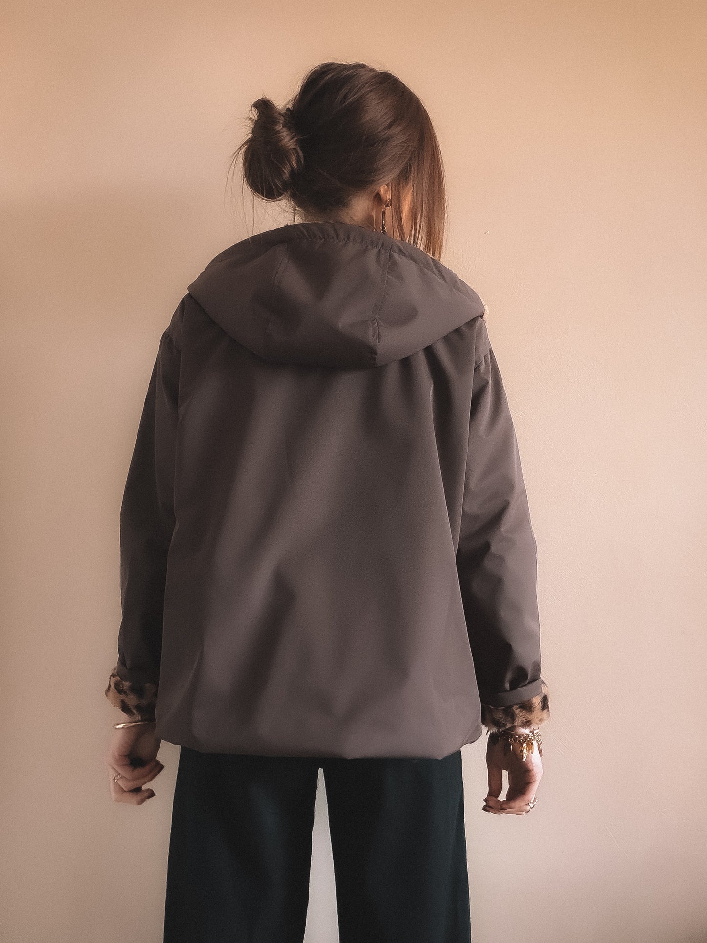 Coupe Vent Réversible Dua Marron