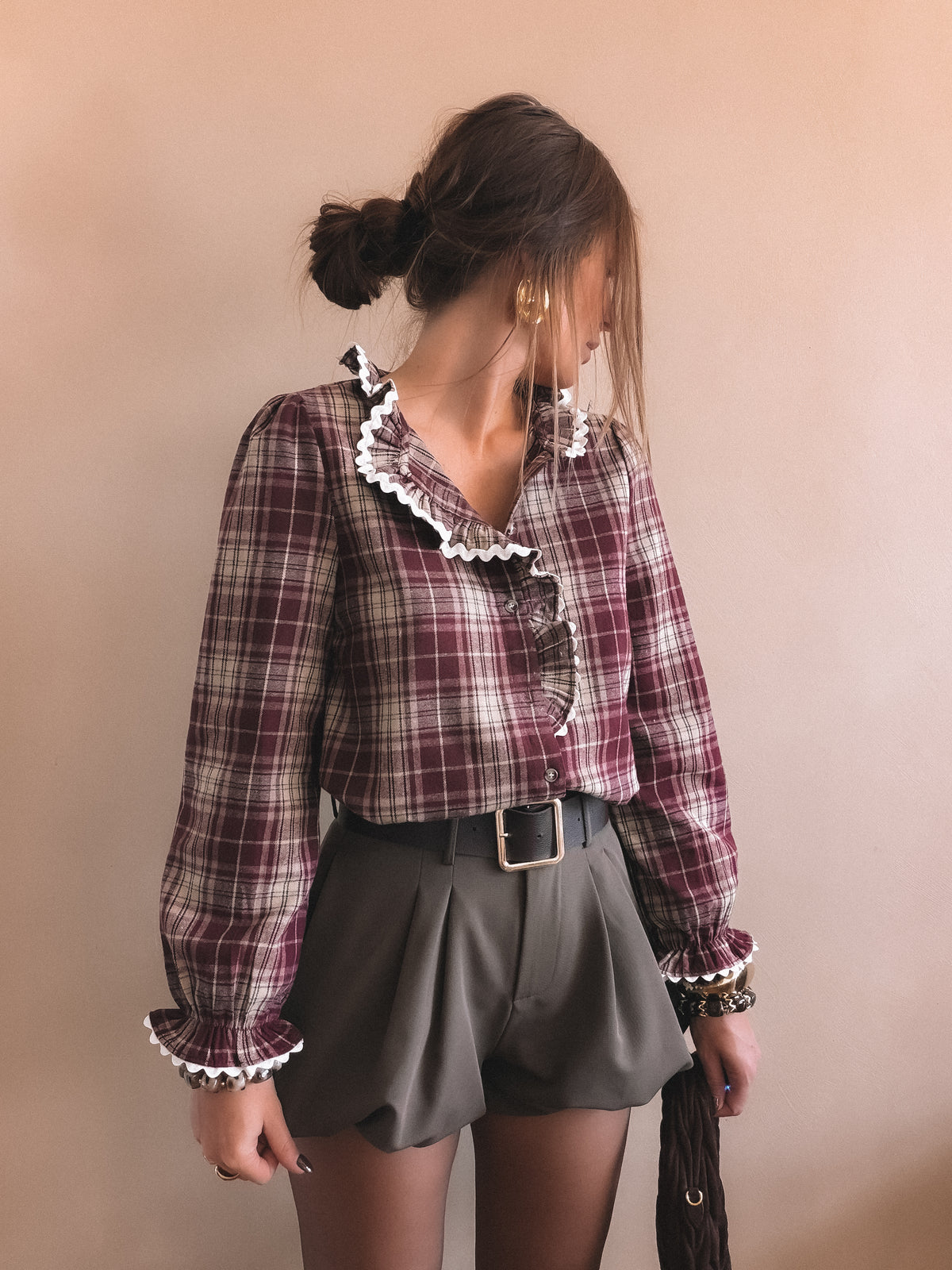 Chemise Clothilde Bordeaux
