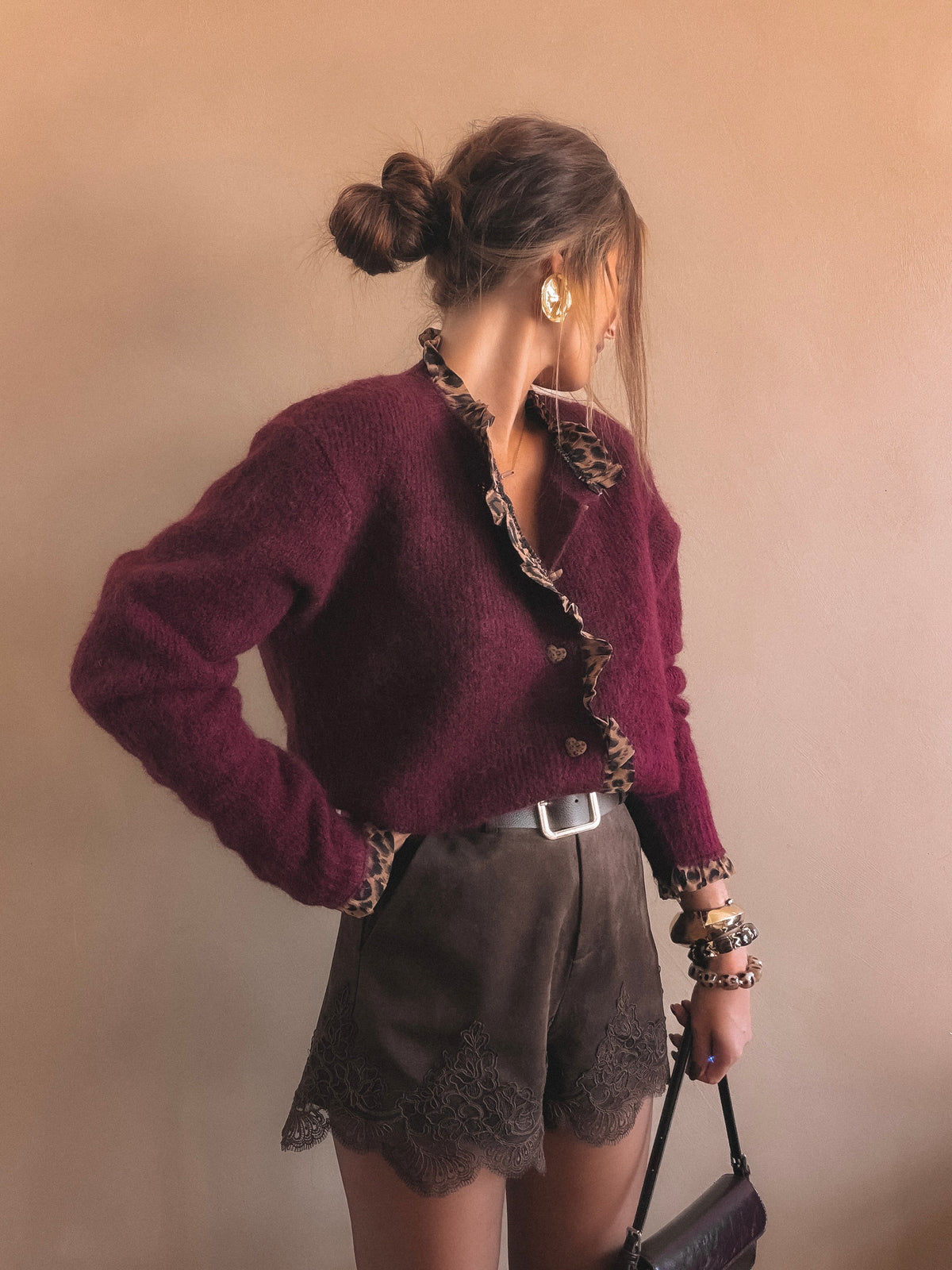 Gilet Mila Bordeaux