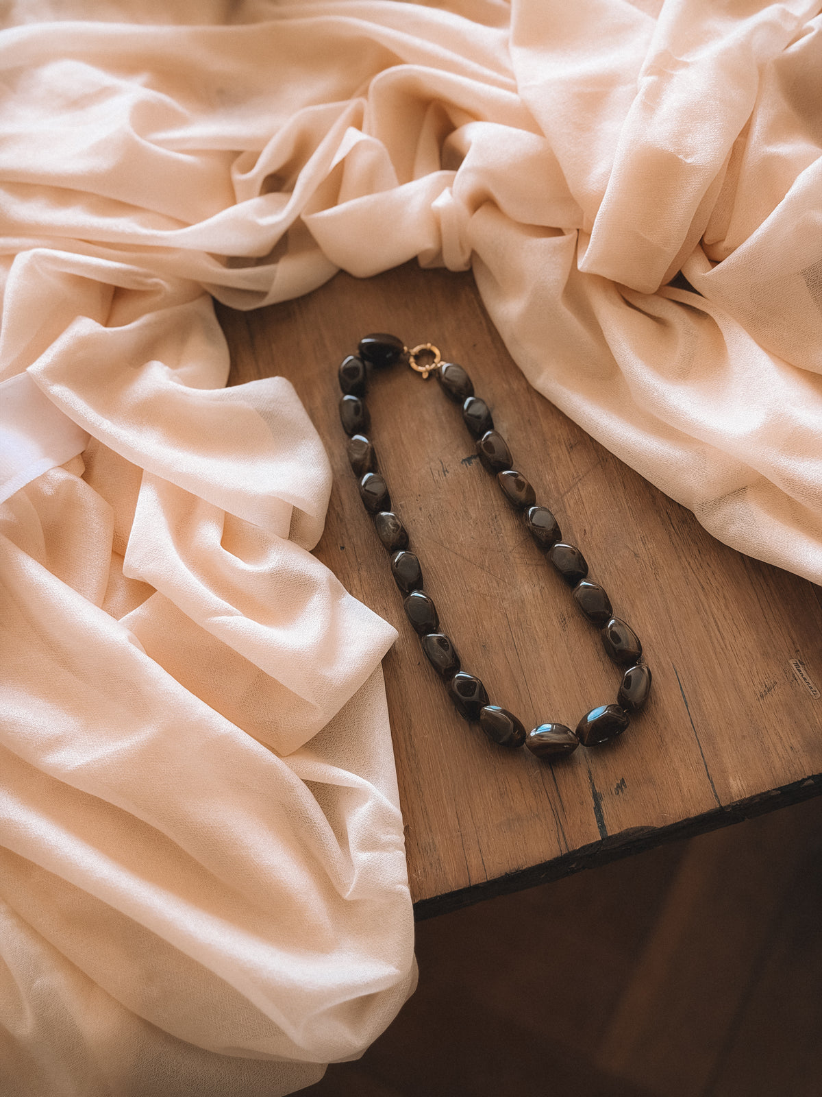 Collier SOLINE marron
