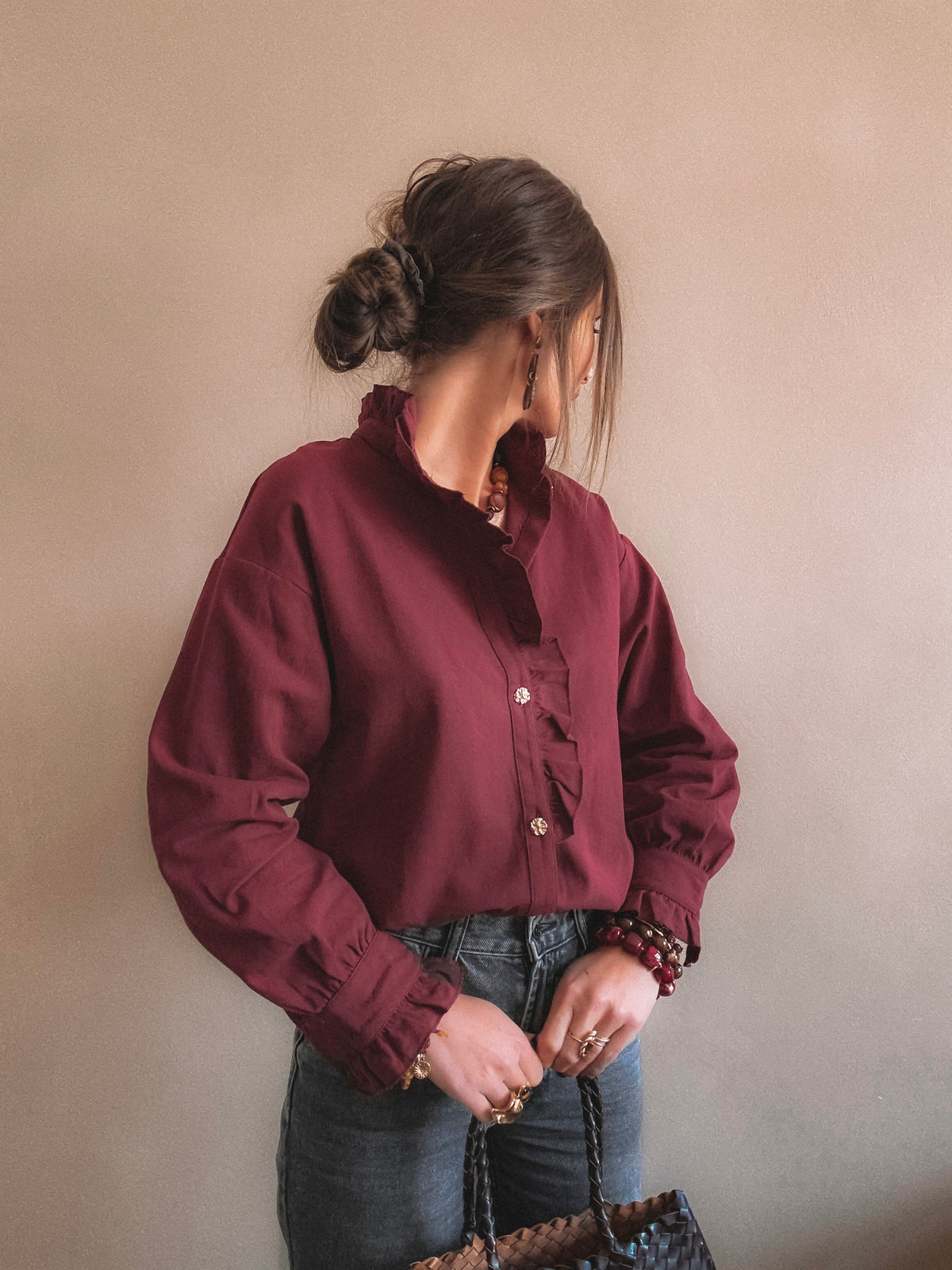 Chemise Yara Bordeaux