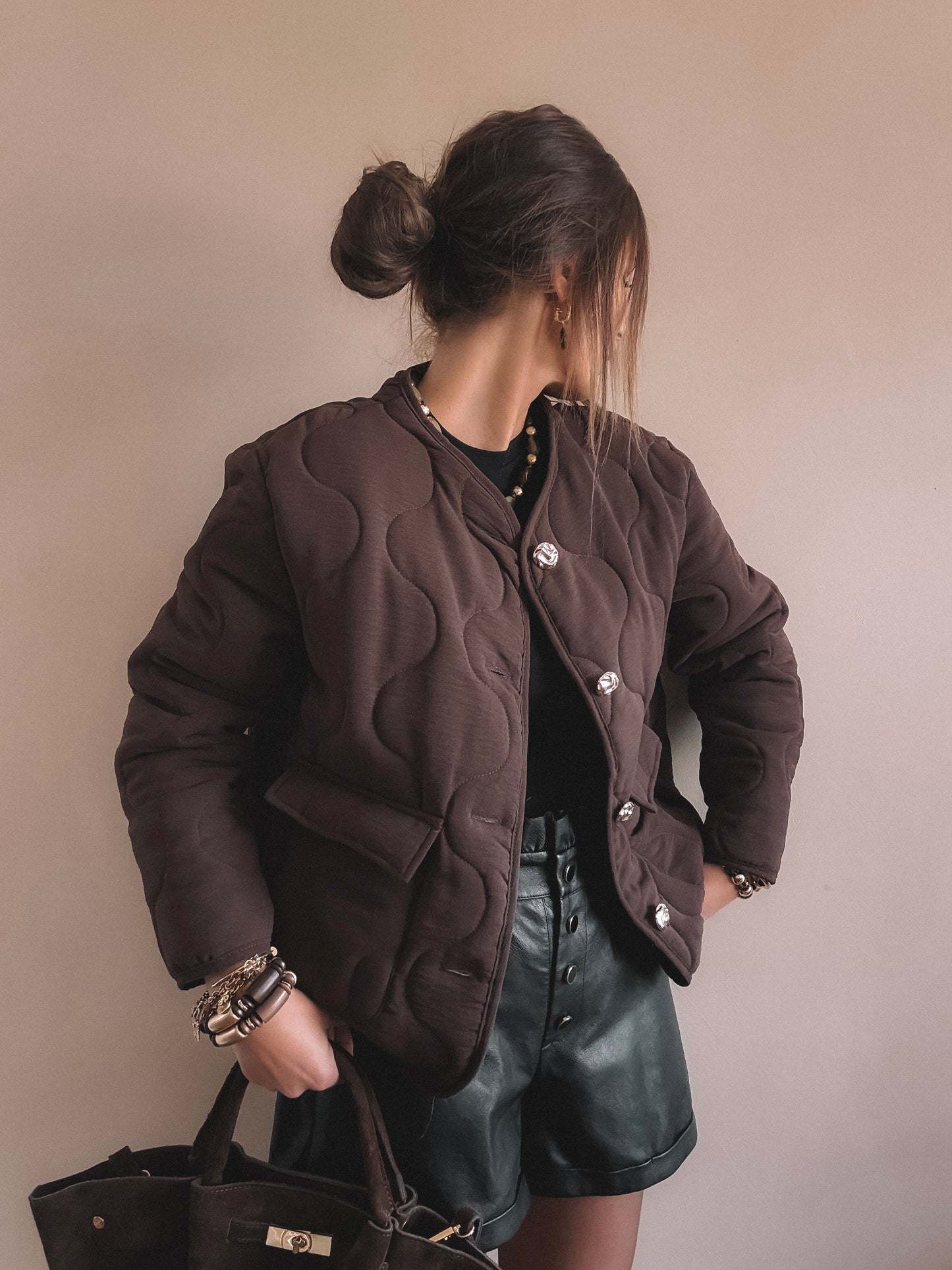Veste Victoria Marron