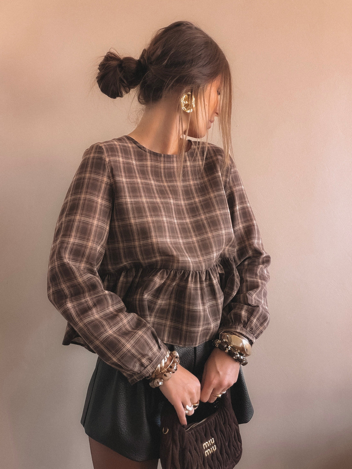 Blouse Isaure à Carreaux