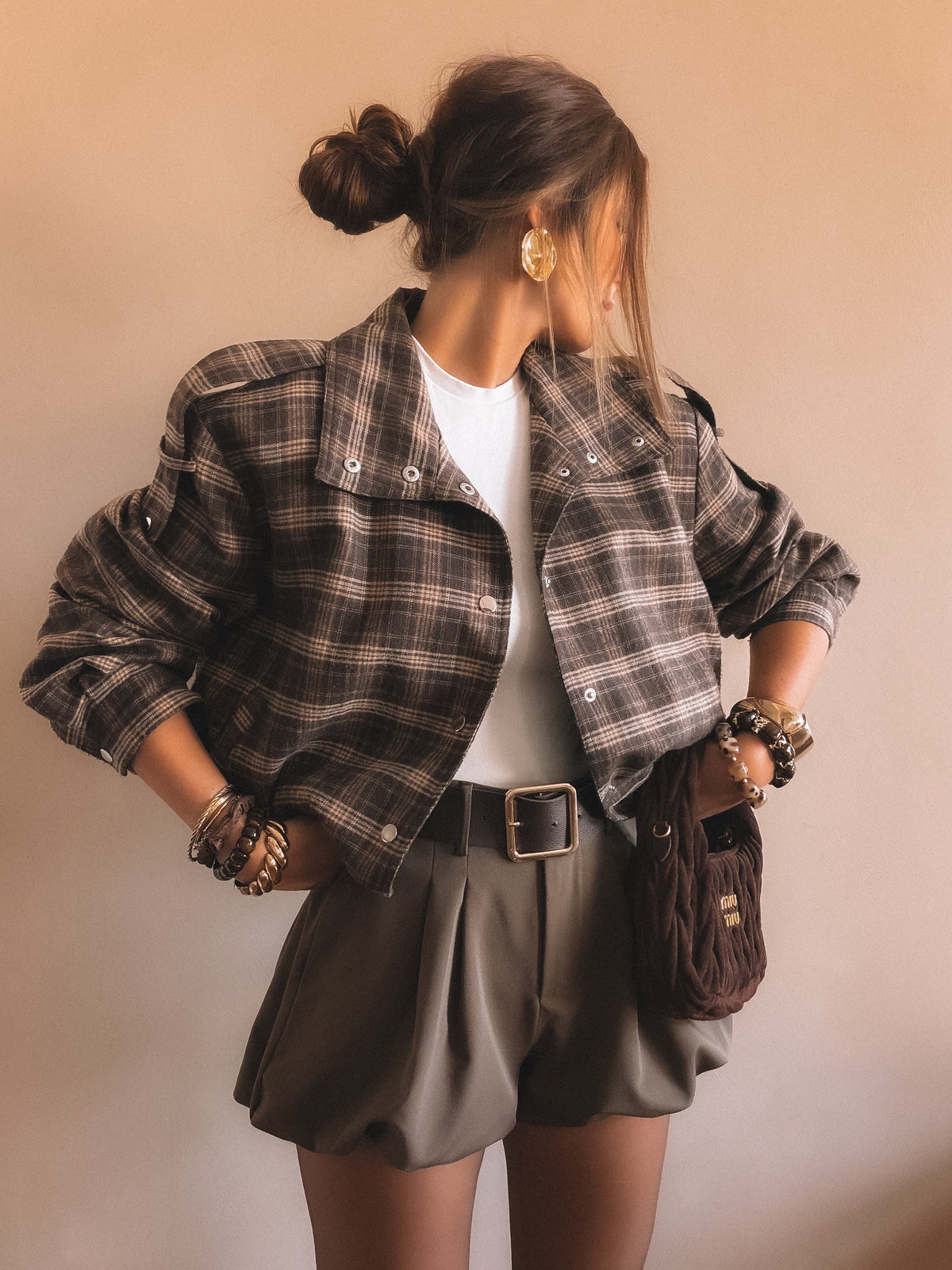 Veste MAÉ à carreaux