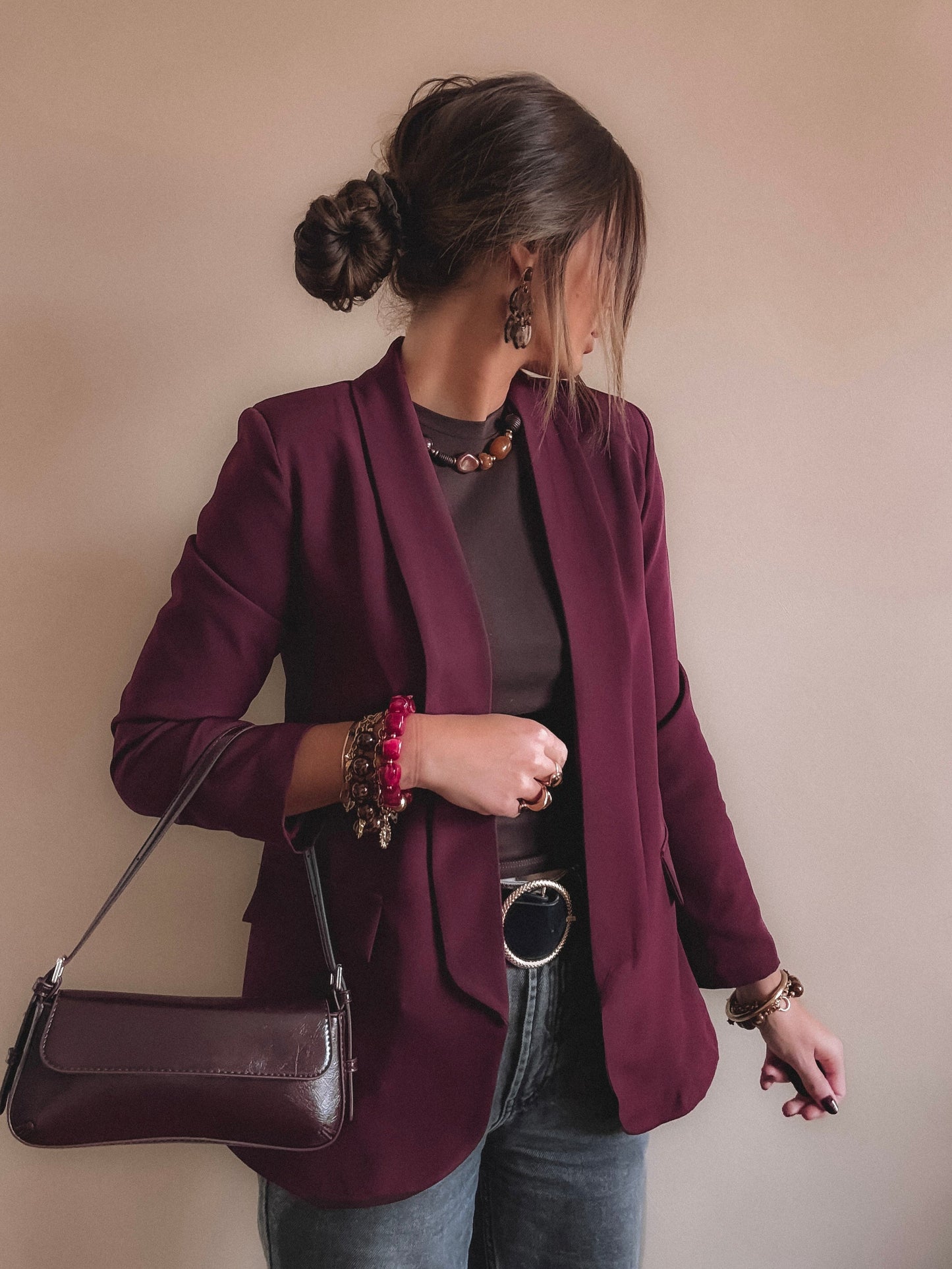 Blazer Giulia Bordeaux
