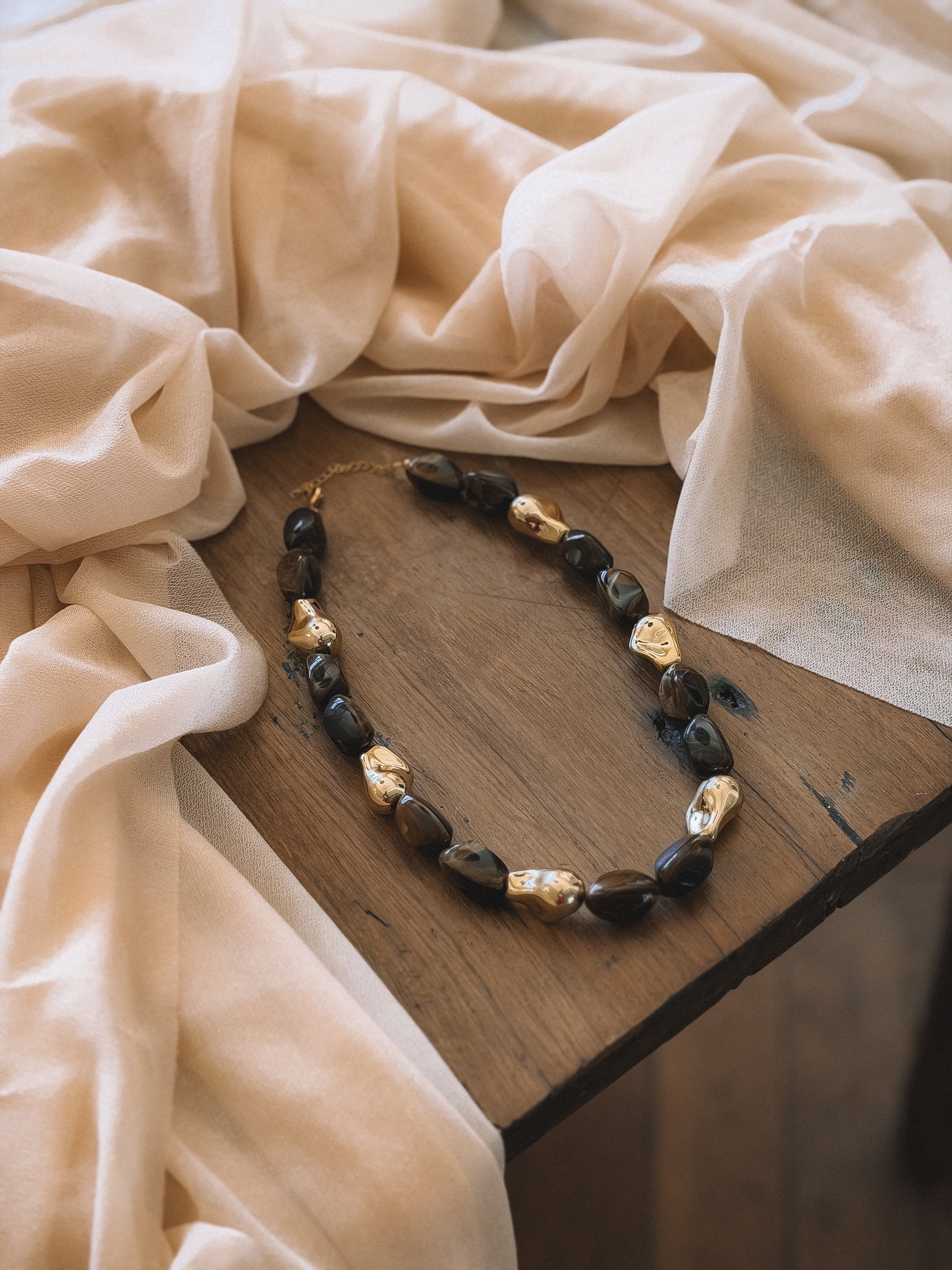 Collier Sienna Marron