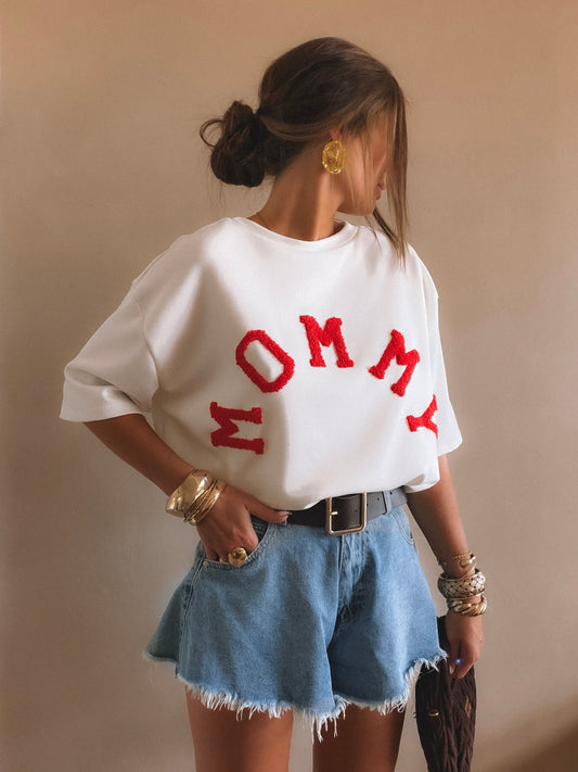 T-Shirt MOMMY Blanc