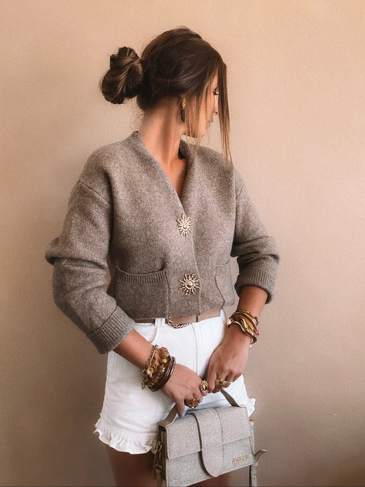 Gilet Alba Taupe