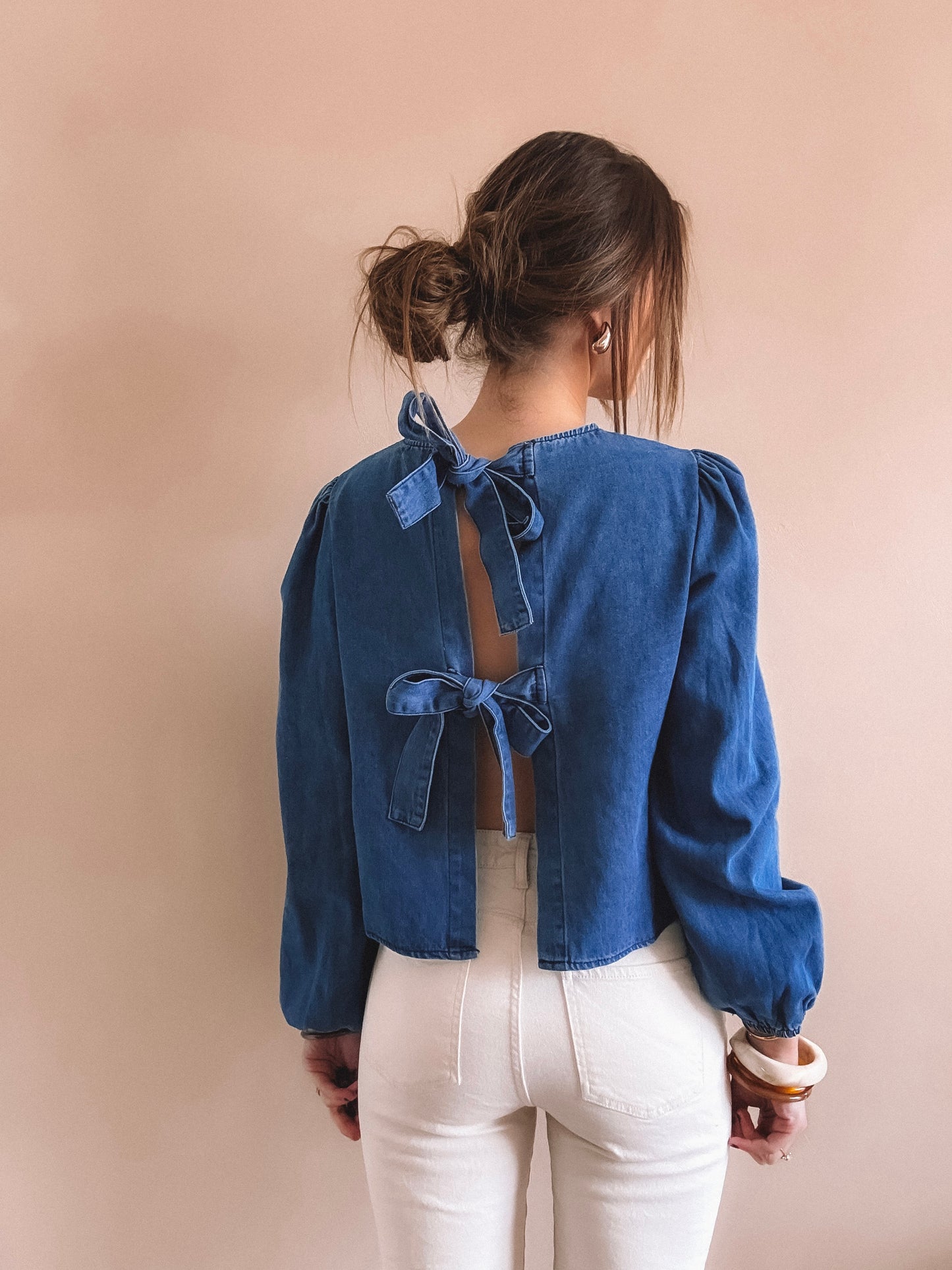 Blouse Juna Jean bleu