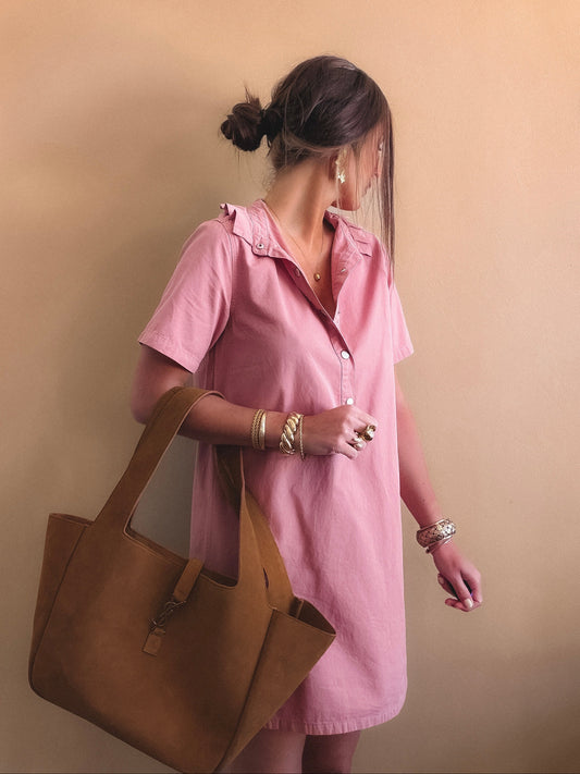 Robe en jean Almena Rose