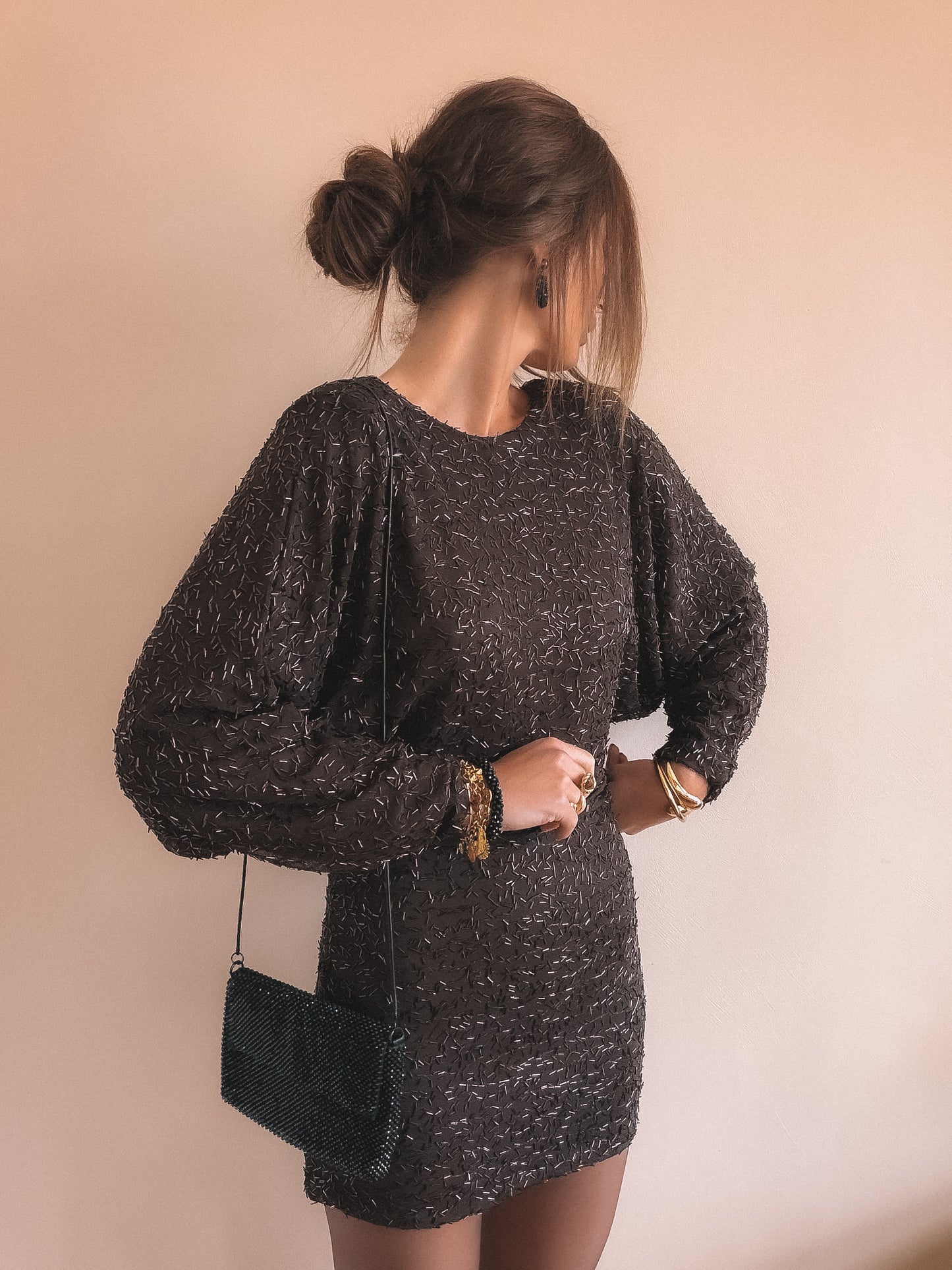 Robe Ysia Dos Nu Marron