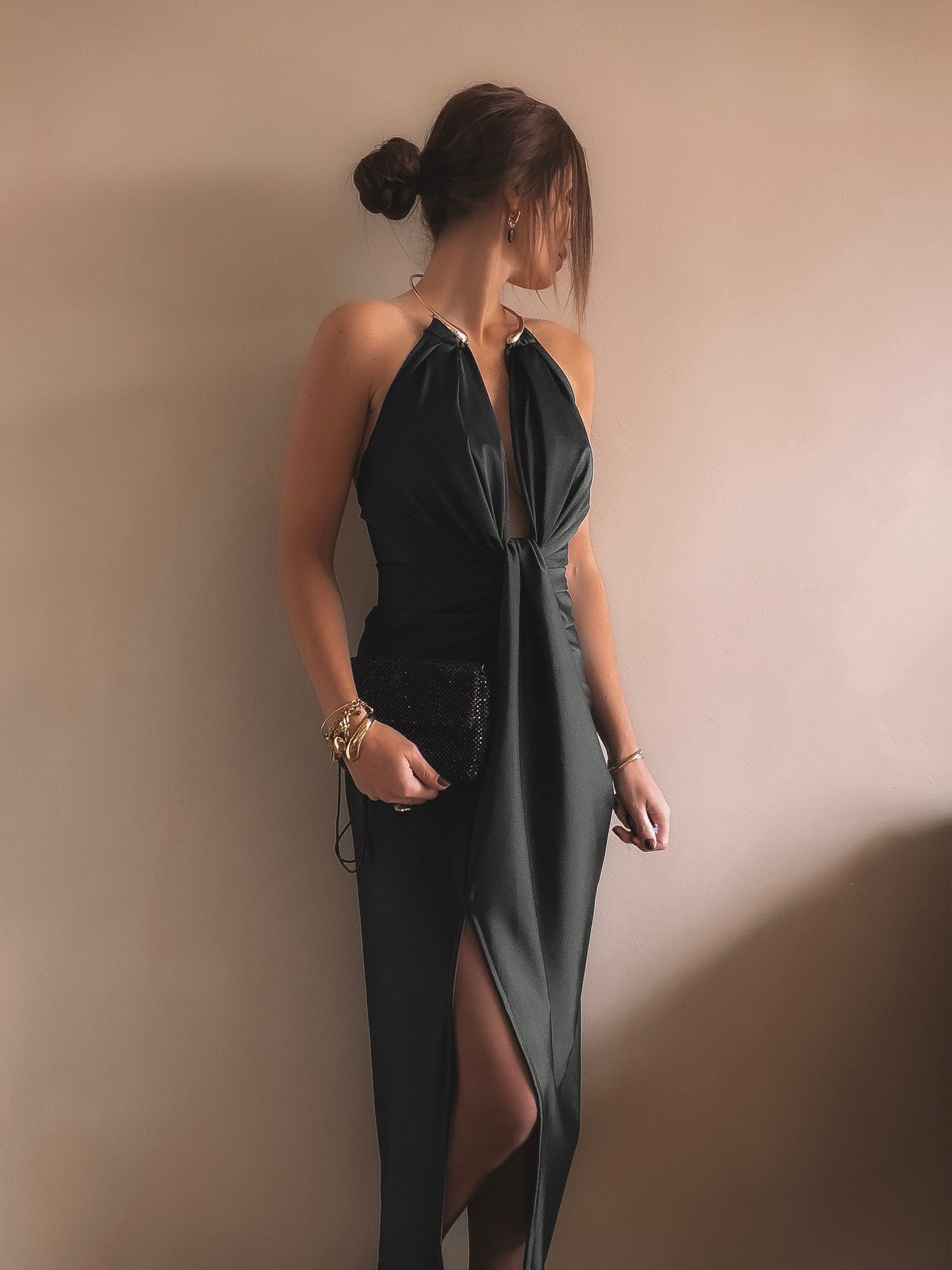 Robe Dos Nu Luna Noir