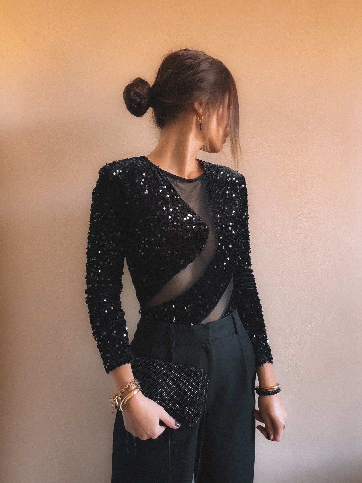 Body Lana Noir sequins