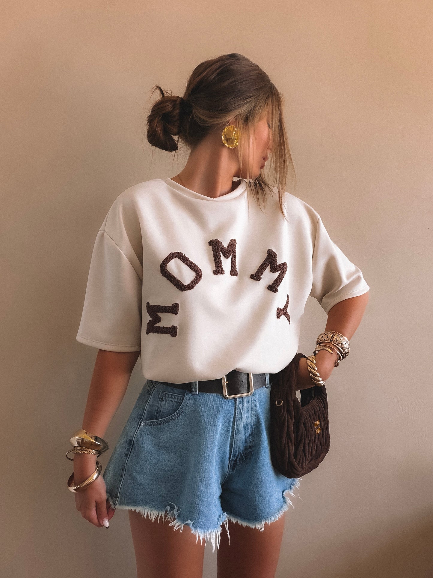 T-Shirt MOMMY Beige