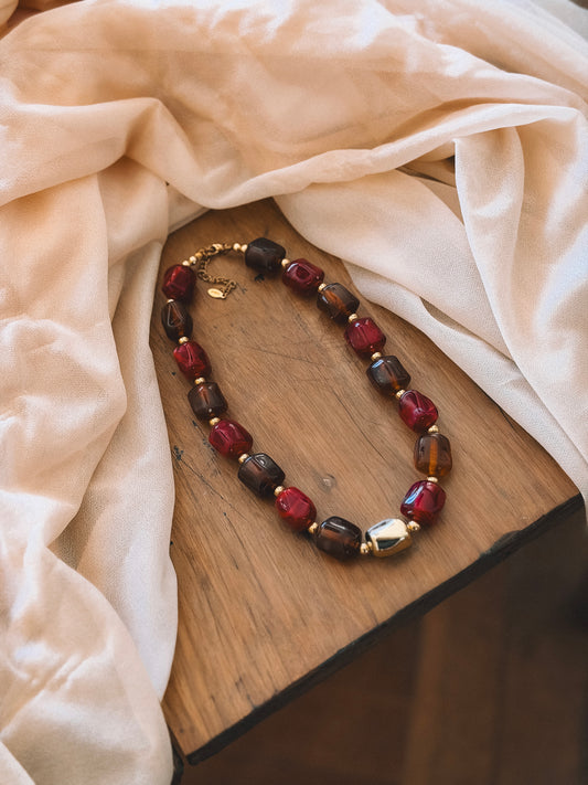 Collier Olympe Bordeaux