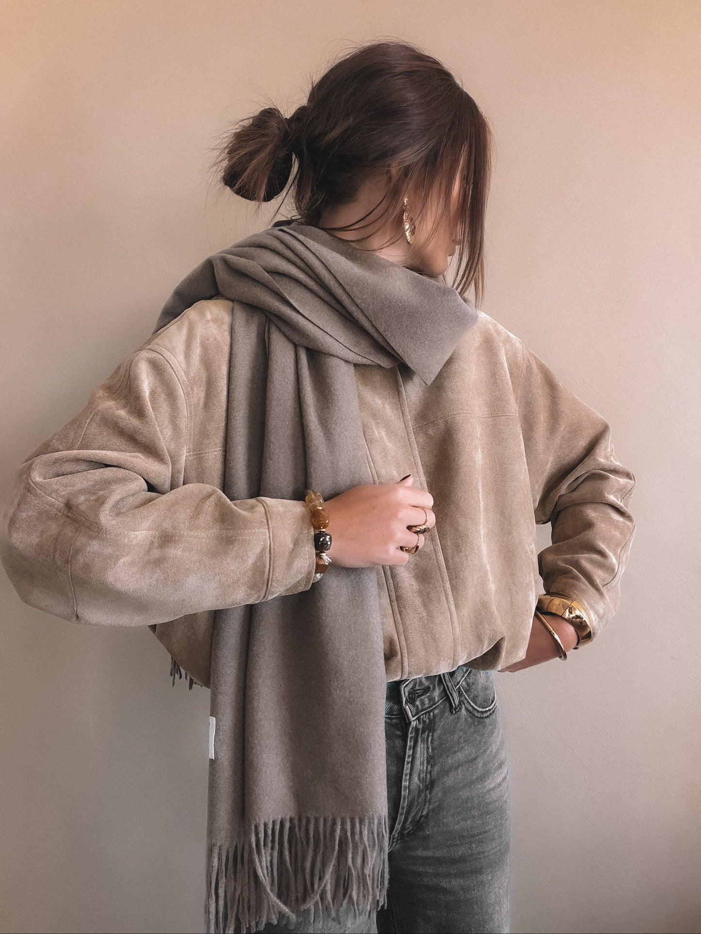 Écharpe Naïs Taupe