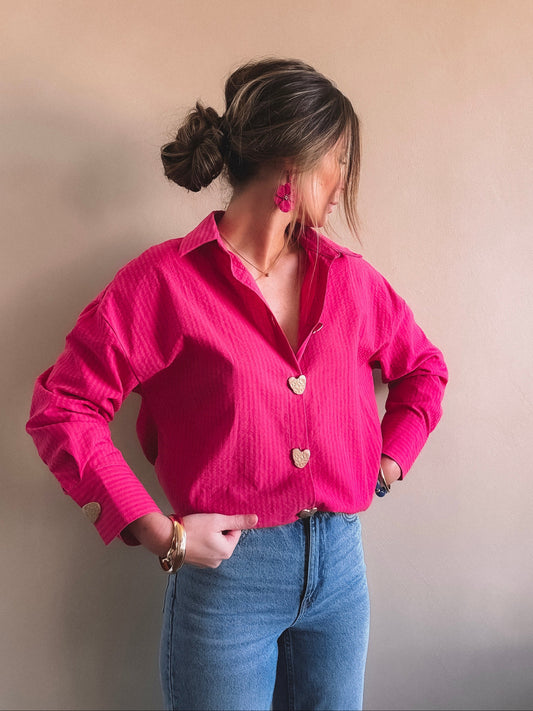 Chemise Louise rose