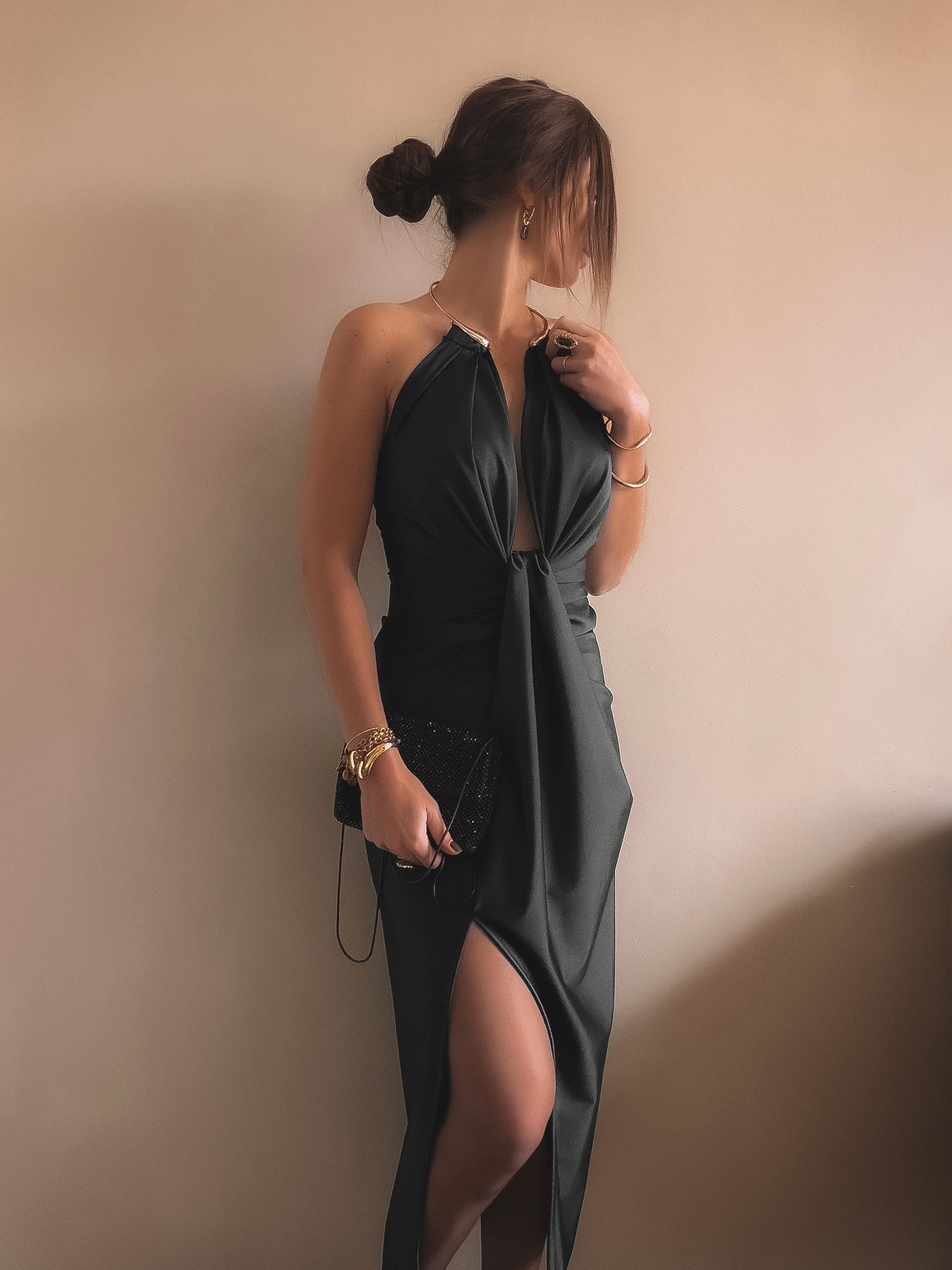 Robe Dos Nu Luna Noir