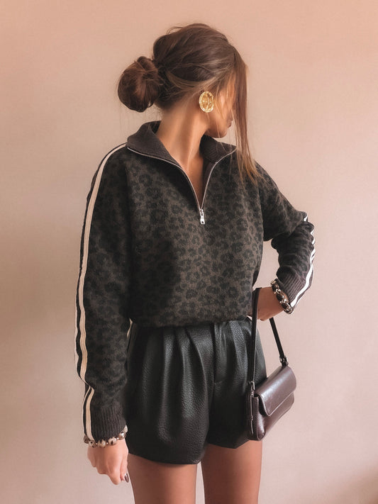 Pull Capucine Léopard