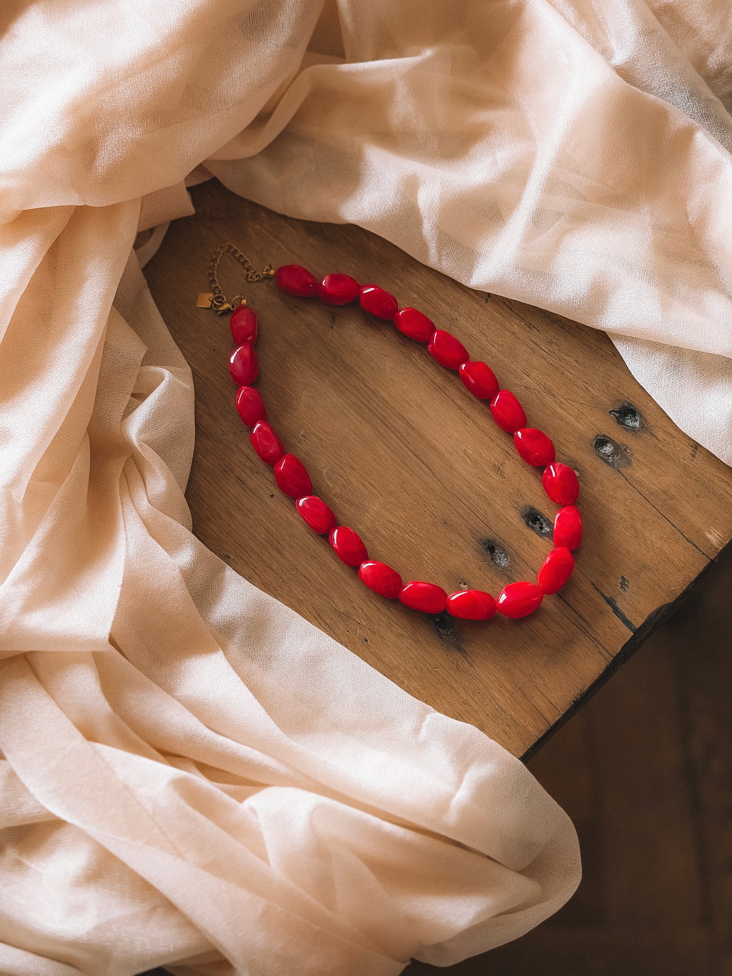 Collier Coralie Rouge