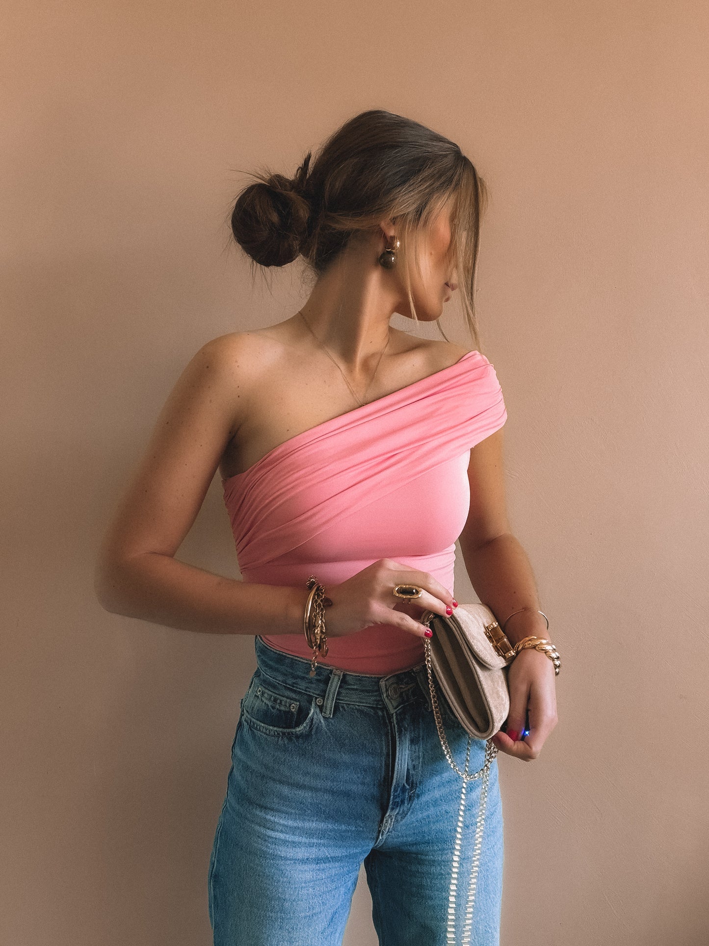 Top Asymétrique Alba Rose