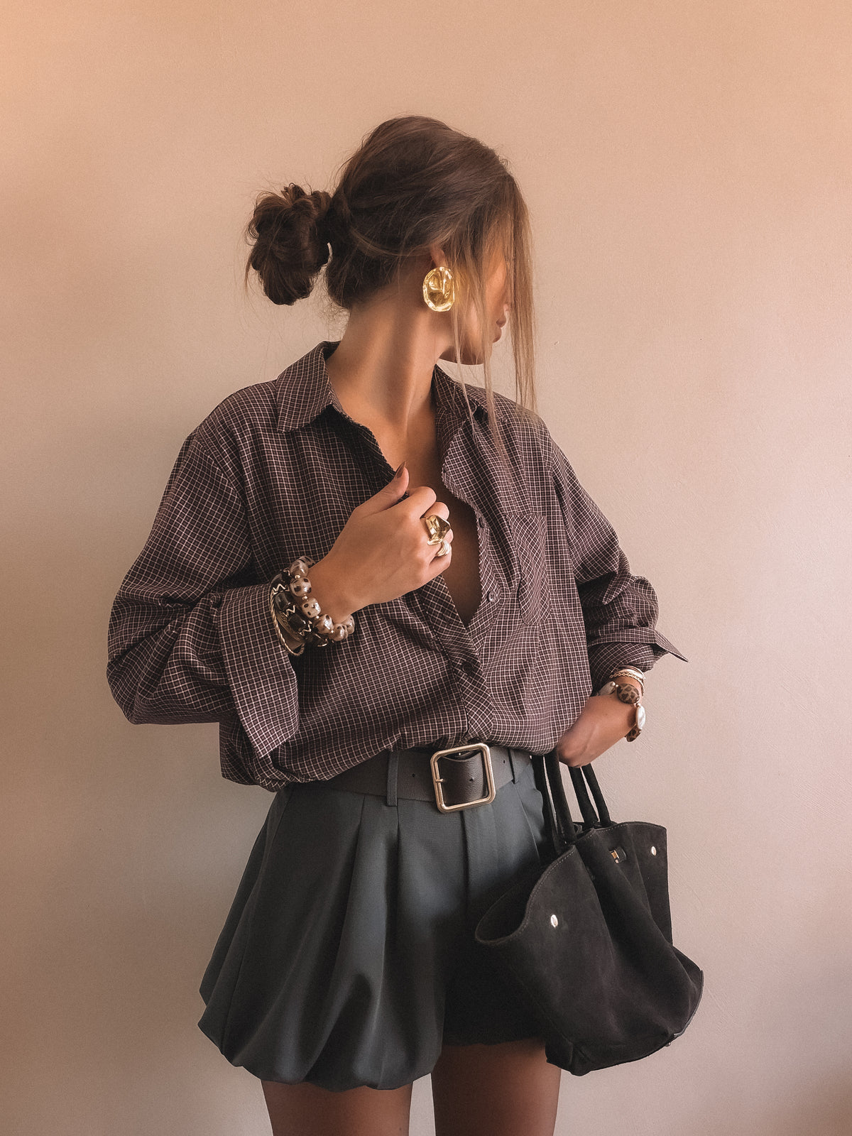 Short Zélie Taupe