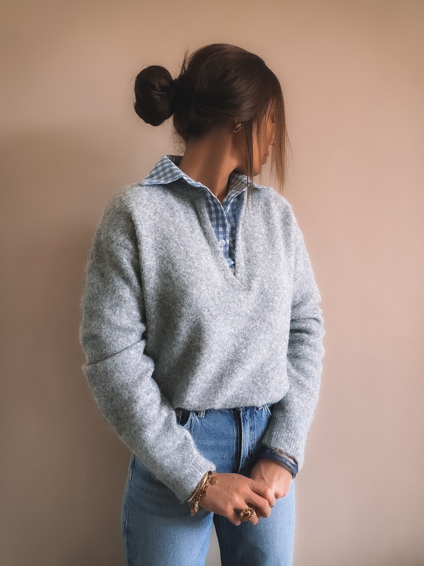 Pull Apolline Gris