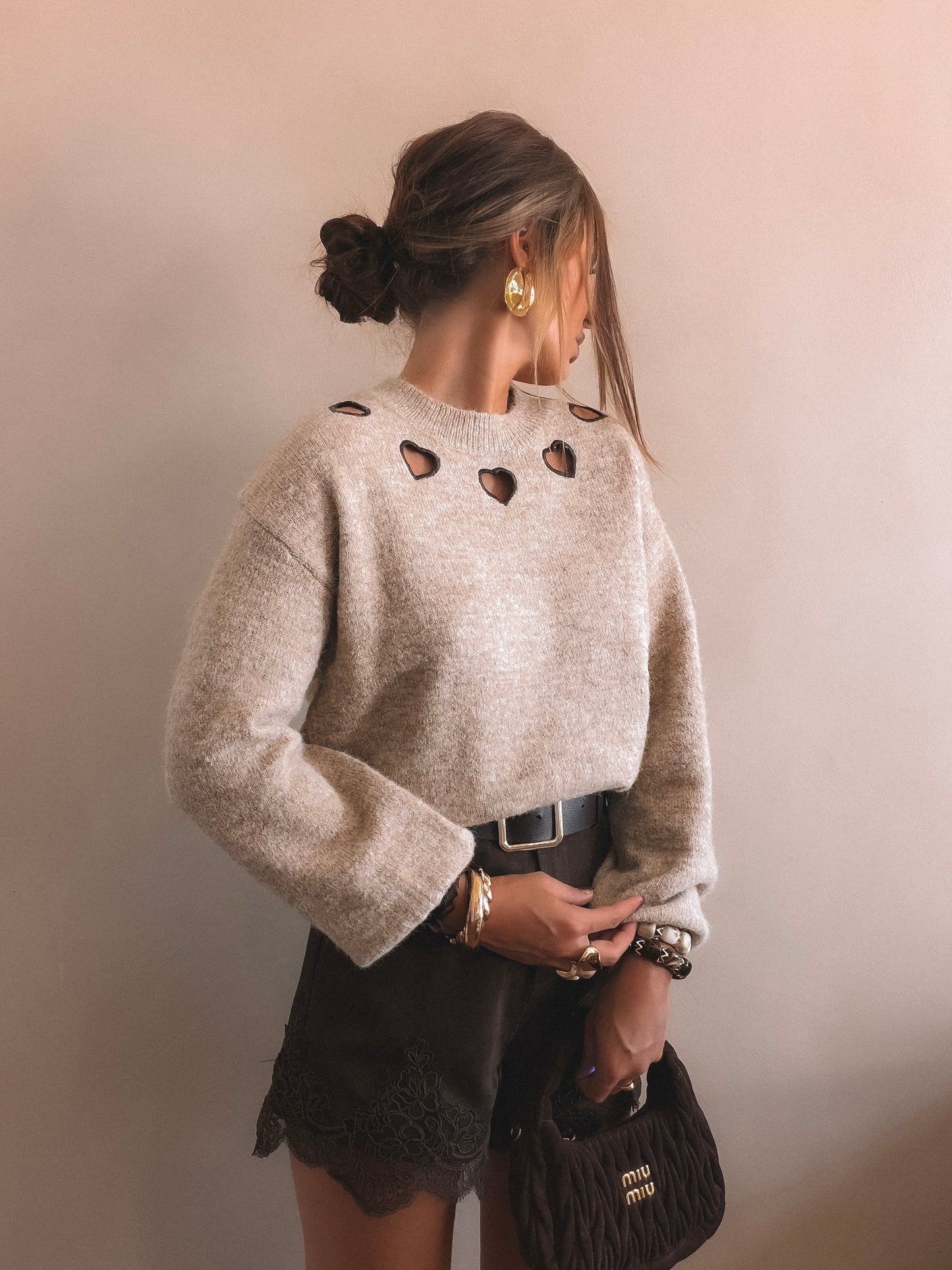 Short Marron en suédine Cassie