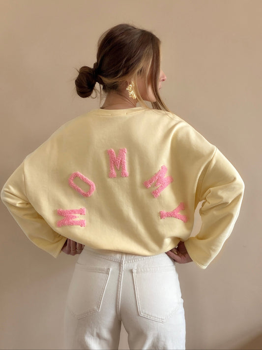 Sweat MOMMY Jaune