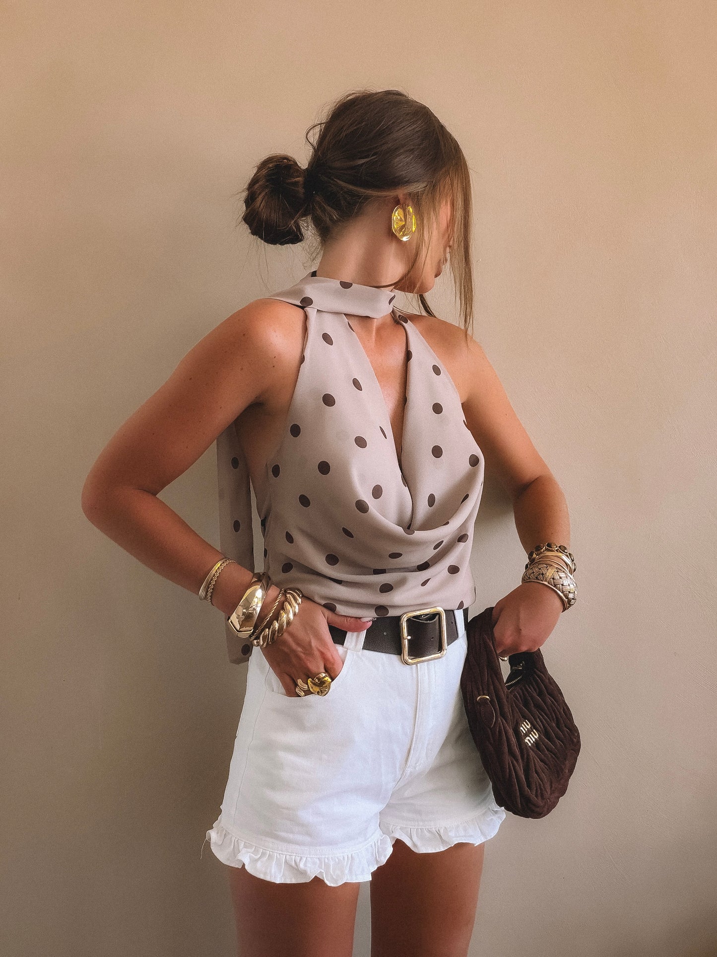 Top Louise Taupe