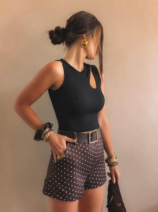 Short Romy Marron