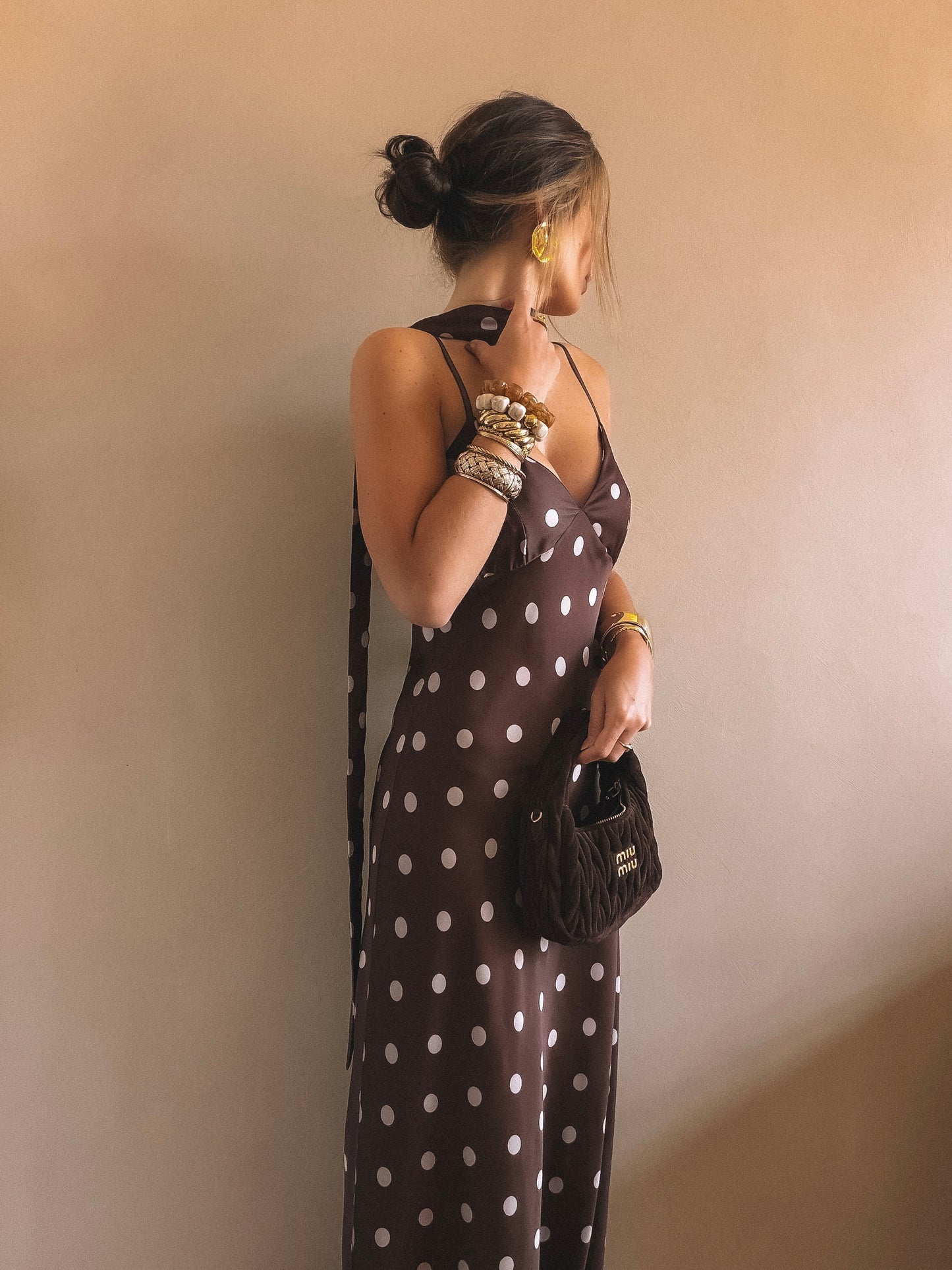 Robe Longue Victoria Marron