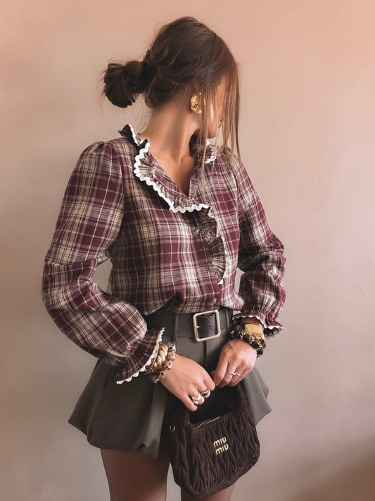 Chemise Clothilde Bordeaux