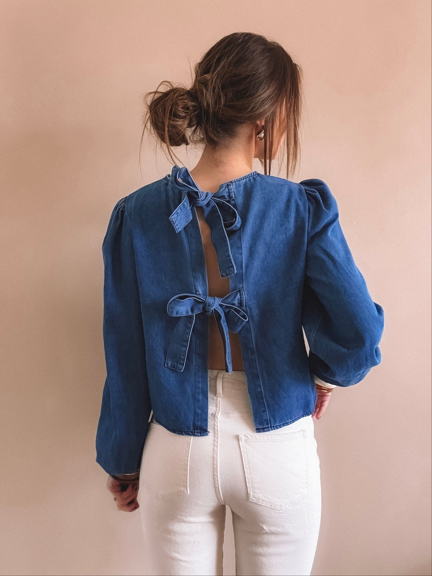 Blouse Juna Jean bleu